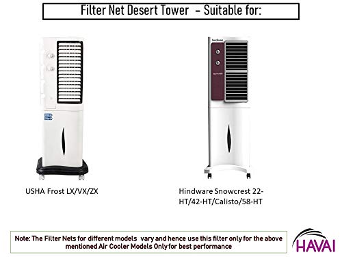 HAVAI Filter Net Set for USHA Frost LX/VX/ZX and Hindware Snowcrest 22-HT/ 42-HT/ 58-HT Tower Cooler