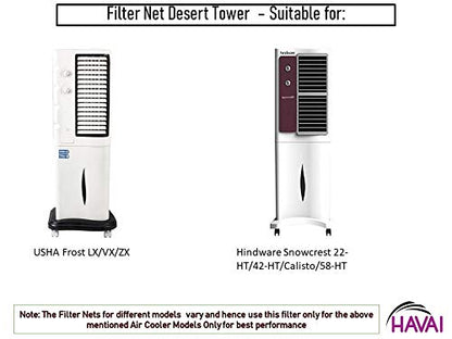 HAVAI Filter Net Set for USHA Frost LX/VX/ZX and Hindware Snowcrest 22-HT/ 42-HT/ 58-HT Tower Cooler