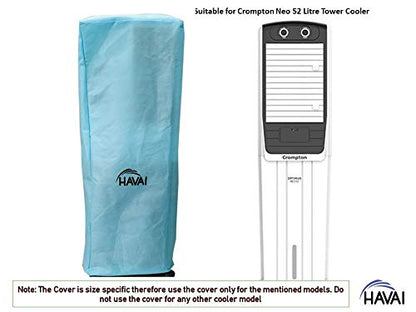 HAVAI Anti Bacterial Cover for Crompton Neo 52 Litre Tower Cooler Water Resistant.Cover Size(LXBXH) cm: 38 X 42.5 X 132.5