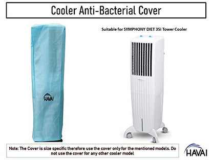 HAVAI Anti Bacterial Cover for Symphony Diet 35i Tower Cooler Water Resistant.Cover Size(LXBXH) cm:43 X 36 X 115.5