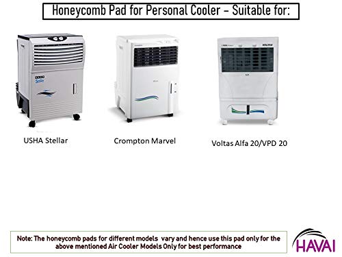 HAVAI Honeycomb Pad for USHA Stellar,Crompton Marvel,Voltas Alfa 20 Litre Personal Air Cooler