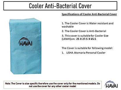 HAVAI Anti Bacterial Cover for USHA Atomaria 9 Litre Personal Cooler Water Resistant.Cover Size(LXBXH) cm: 25 X 27.5 X 65.5