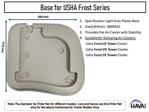 HAVAI Base/Cooler Stand Light Grey for Usha Frost LX/VX/ZX Tower Cooler