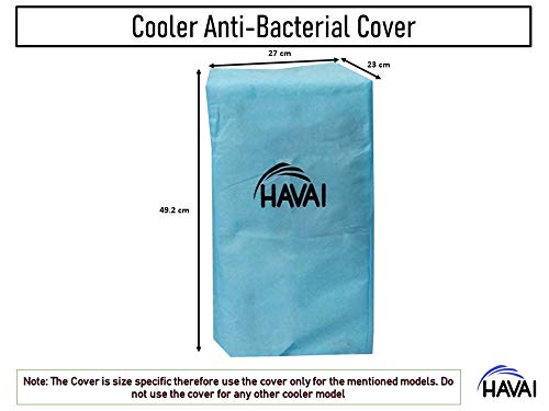 HAVAI Anti Bacterial Cover for Crompton Ginie 7 Litre Personal Cooler Water Resistant. Cover Size(LXBXH) cm: 27 X 23 X 49.2