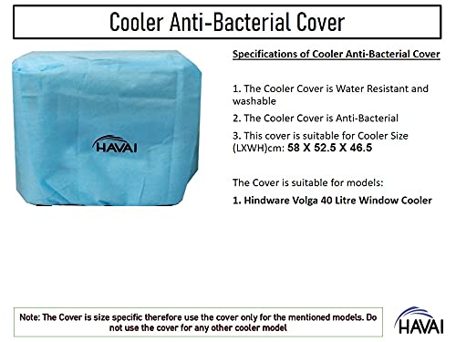 HAVAI Anti Bacterial Cover for Hindware Volga 40 Litre Window Cooler Water Resistant.Cover Size(LXBXH) cm: 58 X 52.5 X 46.5