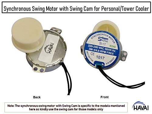 HAVAI Synchronous Swing Motor with Swing Cam for Crompton Marvel/Marvel DLX/Mystique/Mystique DLX and Singer Liberty Mini/Senior Tower and Personal Cooler