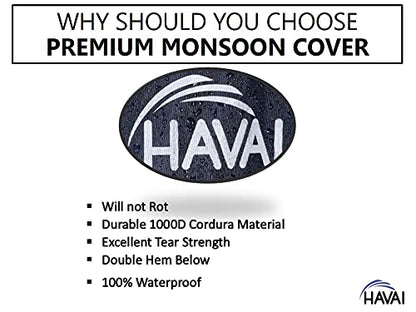 HAVAI Premium Cover for Symphony Diet 50 Litre Tower Cooler 100% Waterproof Cover Size(LXBXH) cm:43 X 36 X 134.5