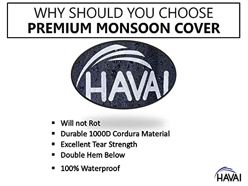 HAVAI Premium Cover for Maharaja Blizzard 50 Litre Tower Cooler 100% Waterproof Cover Size(LXBXH) cm:44 X 38 X 129