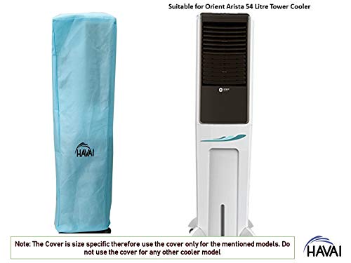 HAVAI Anti Bacterial Cover for Orient Arista 54 Litre Tower Cooler Water Resistant.Cover Size(LXBXH) cm: 40.4 X 41.4 X 139.5