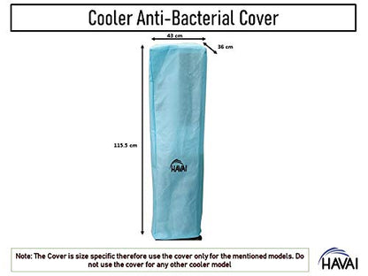 HAVAI Anti Bacterial Cover for Symphony Diet 35i Tower Cooler Water Resistant.Cover Size(LXBXH) cm:43 X 36 X 115.5