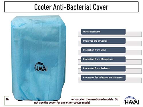 HAVAI Anti Bacterial Cover for Maharaja Whiteline Atlanto Plus 45 Litre Desert Cooler Water Resistant.Cover Size(LXBXH) cm: 63.5 X 51 X 91