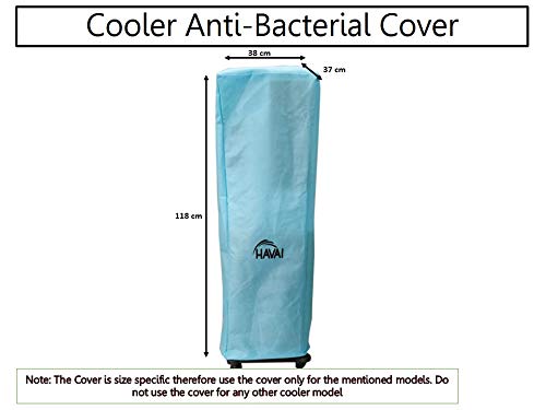 HAVAI Anti Bacterial Cover for Aisen Yuva+ 34 Litre Tower Cooler Water Resistant. Cover Size(LXBXH) cm: 38 X 37 X 118