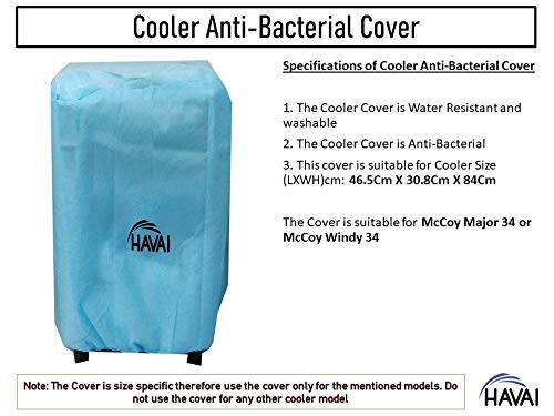 HAVAI Anti Bacterial Cover for McCoy Major 34 Litre/Windy 34 Litre Personal Cooler Water Resistant.Cover Size(LXBXH) cm:46.5 X 30.8 X 84