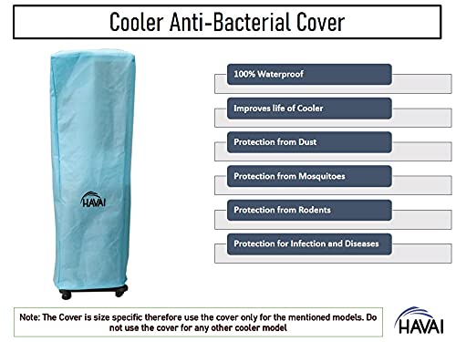 HAVAI Anti Bacterial Cover for Kelvinator KCT-B320 32 Litre Tower Cooler Water Resistant.Cover Size(LXBXH) cm: 38 X 38 X 118.5