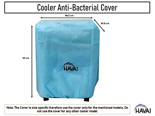 HAVAI Anti Bacterial Cover for Bajaj TC 2007 37 Litre Tower Cooler Water Resistant.Cover Size(LXBXH) cm:46.5 X 30.8 X 84