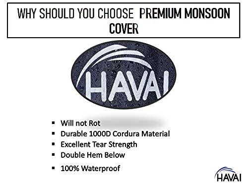 HAVAI Premium Cover for Orient Avante 90 Litre Desert Cooler 100% Waterproof Cover Size(LXBXH) cm: 62 X 46.5 X 118.5