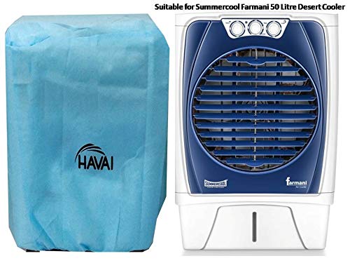 HAVAI Anti Bacterial Cover for Summercool Farmani 50 Litre Desert Cooler Water Resistant.Cover Size(LXBXH) cm:61 X 60 X 91