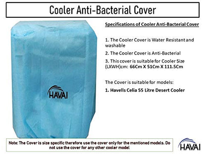 HAVAI Anti Bacterial Cover for Havells Celia 55 Litre Desert Cooler Water Resistant.Cover Size(LXBXH) cm: 66 X 51 X 111.5