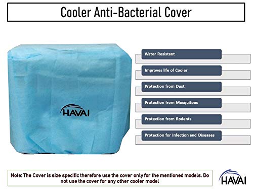 HAVAI Anti Bacterial Cover for Usha Azzuro 50 Litre Window Cooler Water Resistant.Cover Size(LXBXH) cm:55.5 X 56.5 X 67