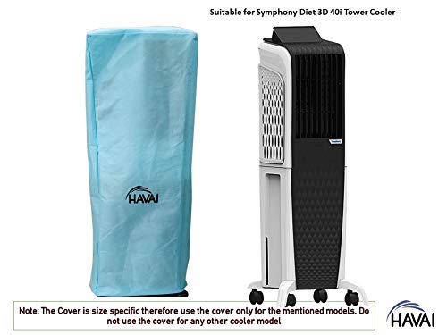 HAVAI Anti Bacterial Cover for Symphony Diet 3D 40i Black Tower Cooler Water Resistant.Cover Size(LXBXH) cm:45.8 X 39 X 115