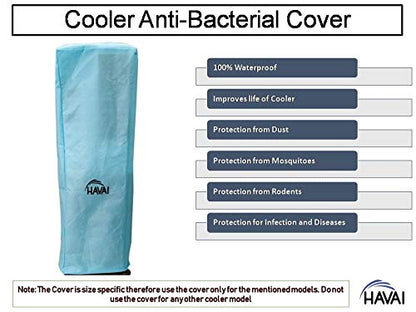 HAVAI Anti Bacterial Cover for Singer Atlantic Pride 30 Litre Tower Cooler Water Resistant.Cover Size(LXBXH) cm:34 X 36 X 113