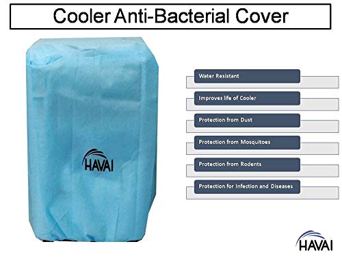 HAVAI Anti Bacterial Cover with Size (LXBXH) cm: 65 X 50 X 100. Water Resistant, Blue Colour