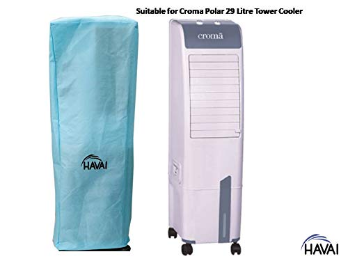 HAVAI Anti Bacterial Cover for Croma Polar 29 Litre Tower Cooler Water Resistant.Cover Size(LXBXH) cm:34 X 36 X 113