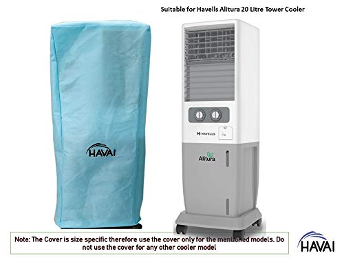 HAVAI Anti Bacterial Cover for Havells Alitura 20 Litre Tower Cooler Water Resistant.Cover Size(LXBXH) cm: 36.6 X 37.2 X 97