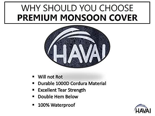 HAVAI Premium Cover for Bajaj DC 102 DLX 70 Litre Desert Cooler 100% Waterproof Cover Size(LXBXH) cm: 64 X 50 X 108