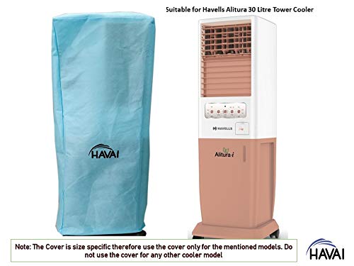HAVAI Anti Bacterial Cover for Havells Alitura 30 Litre Tower Cooler Water Resistant.Cover Size(LXBXH) cm: 36.6 X 37.2 X 108