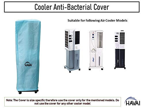 HAVAI Anti Bacterial Cover for Usha Tornado ZX 34 Litre Tower Cooler Water Resistant. Cover Size(LXBXH) cm: 38 X 37 X 118