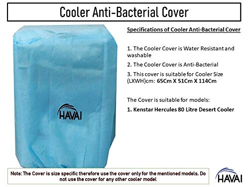 HAVAI Anti Bacterial Cover for Kenstar Hercules 80 Litre Desert Cooler Water Resistant.Cover Size(LXBXH) cm: 65 X 51 X 114