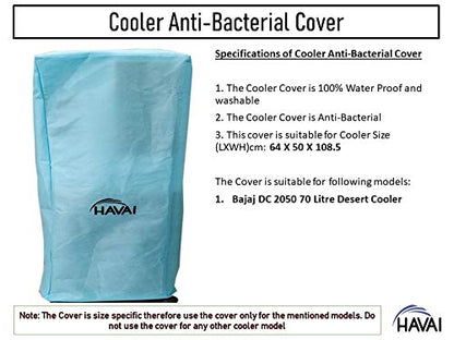 HAVAI Anti Bacterial Cover for Bajaj DC 2050 70 Litre Desert Cooler Water Resistant.Cover Size(LXBXH) cm:64 X 50 X 108.5