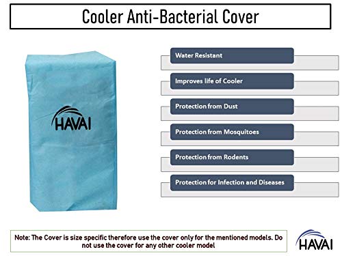 HAVAI Anti Bacterial Cover for Crompton Ginie 7 Litre Personal Cooler Water Resistant. Cover Size(LXBXH) cm: 27 X 23 X 49.2