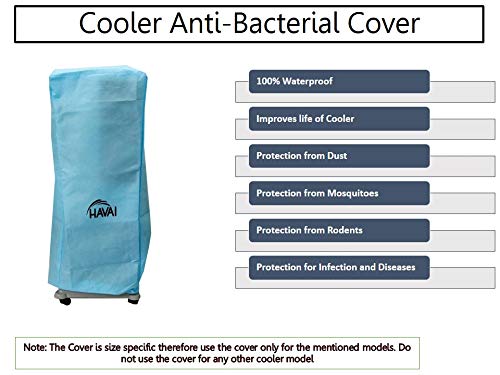 HAVAI Anti Bacterial Cover for Havai Bullet 20 Litre Tower Cooler Water Resistant.Cover Size(LXBXH) cm: 38 X 37 X 95.5