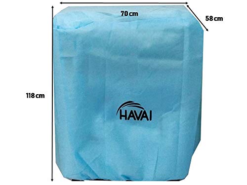 HAVAI Anti Bacterial Cover with Size (LXBXH) cm: 70 X 58 X 118. Water Resistant, Blue Colour