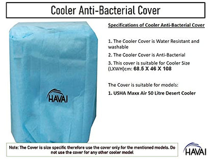 HAVAI Anti Bacterial Cover for USHA Maxx Air 50 Litre Desert Cooler Water Resistant.Cover Size(LXBXH) cm:68.5 X 46 X 108.5