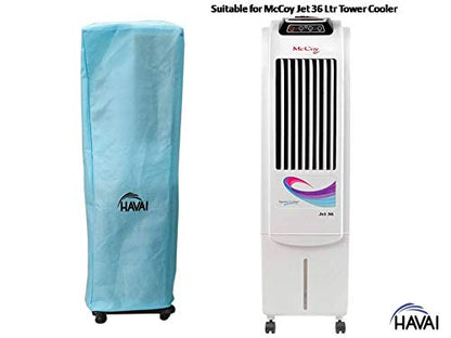 HAVAI Anti Bacterial Cover for McCoy Jet 36 Litre Tower Cooler Water Resistant.Cover Size(LXBXH) cm:42.1 X 42 X 110