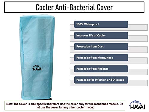 HAVAI Anti Bacterial Cover for Crompton Neo 35 Litre Tower Cooler Water Resistant.Cover Size(LXBXH) cm: 38 X 42.5 X 108.5