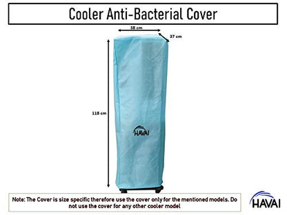 HAVAI Anti Bacterial Cover for Usha Tornado ZX 34 Litre Tower Cooler Water Resistant. Cover Size(LXBXH) cm: 38 X 37 X 118