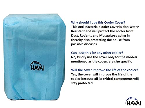 HAVAI Anti Bacterial Cover for Bajaj Skive TMH 36 Litre Tower Cooler Water Resistant.Cover Size(LXBXH) cm: 46 X 36 X 89