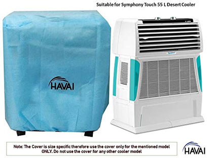 HAVAI Anti Bacterial Cover for Symphony Touch 55 Litre Desert Cooler Water Resistant.Cover Size(LXBXH) cm: 77.3 X 44 X 97