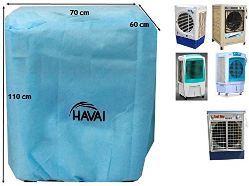 HAVAI Anti Bacterial Cover with Size (LXBXH) cm: 70 X 60 X 110. Water Resistant, Blue Colour