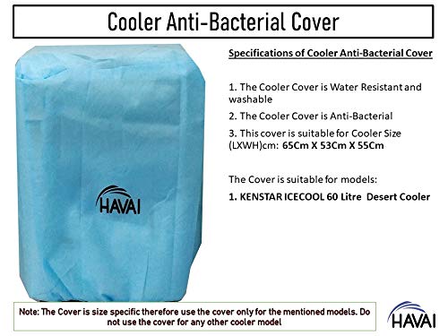 HAVAI Anti Bacterial Cover for Kenstar Icecool 60 Litre Desert Cooler Water Resistant.Cover Size(LXBXH) cm: 66 X 52 X 102.8