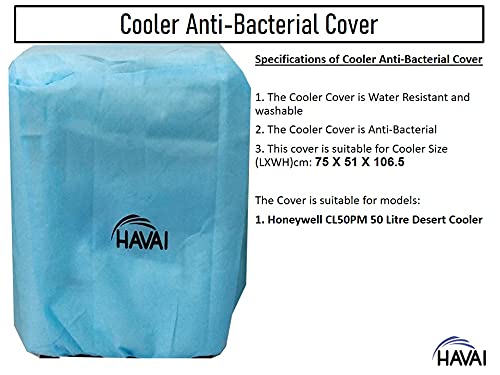 HAVAI Anti Bacterial Cover for Honeywell CL50PM 50 Litre Desert Cooler Water Resistant.Cover Size(LXBXH) cm: 75 X 51 X 106.5