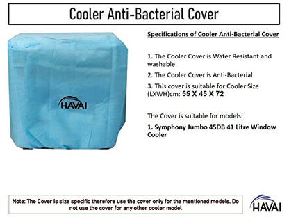HAVAI Anti Bacterial Cover for Symphony Jumbo 45DB 41 Litre Window Cooler Water Resistant.Cover Size(LXBXH) cm: 55 X 45 X 72