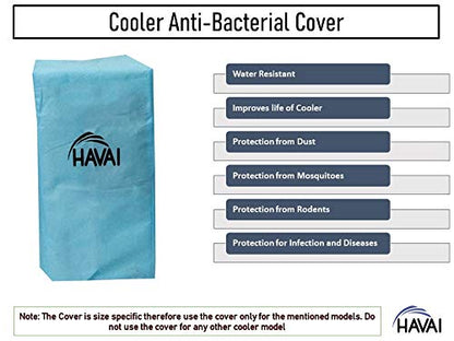 HAVAI Anti Bacterial Cover for Symphony Diet 12T Tower Cooler Water Resistant.Cover Size(LXBXH) cm:30 X 33 X 84.5