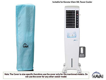 HAVAI Anti Bacterial Cover for Kenstar Glam 50 R Tower Cooler Water Resistant.Cover Size(LXBXH) cm: 39.6 X 41.5 X 132.4