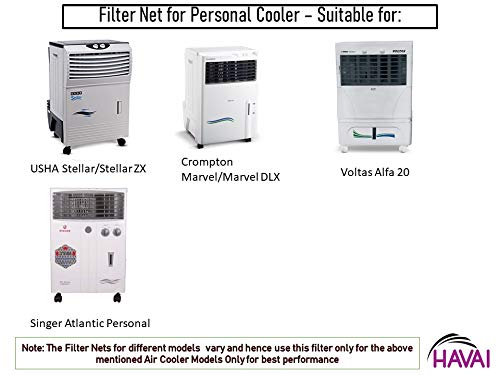 HAVAI Filter Net Black for Usha Stellar/Stellar ZX 20 Litre Personal Air Cooler