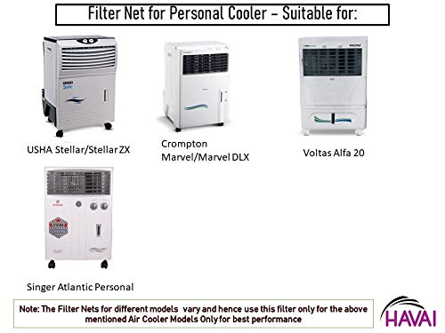 HAVAI Filter Net Black for Crompton Marvel/Marvel DLX 20 Litre Personal Air Cooler